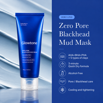 Glowtone Zero Pore Blackhead Mud Mask